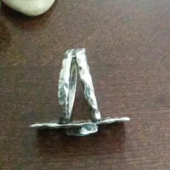 Custom .925 & Fire Opal Ring - Picture 4 of 4